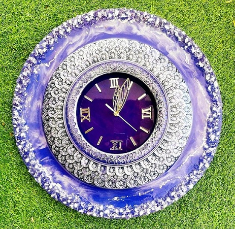 Peacock Resin Wall Clock