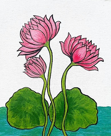 Lotus Painting